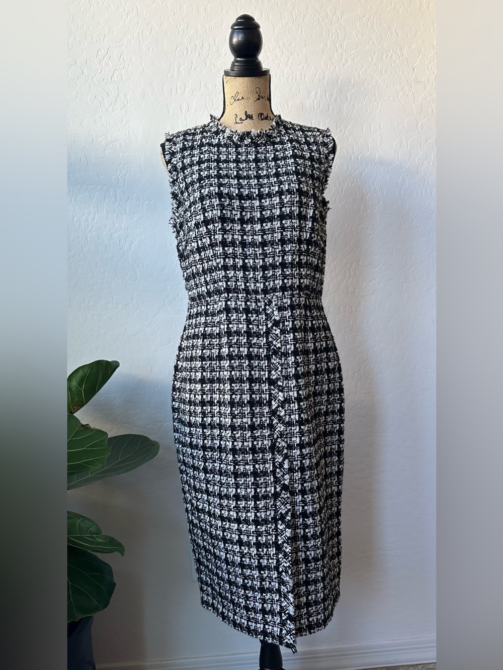 NWT Donna Karen New York Black Sheath Dress Size 10